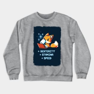 Cute Funny Gaming Chemistry Fox animal lover Sarcastic Funny Quote Artwork Crewneck Sweatshirt